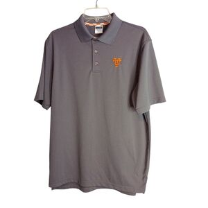 University of Tennessee -Gray Polo Shirt with Embroidered Logo - Size M